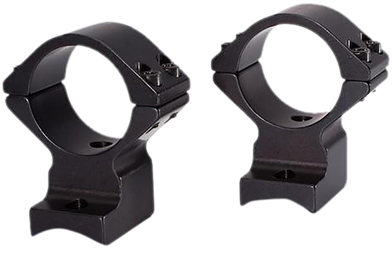 Talley 95X719 Scope Mount/Ring Combo  Black Anodized Aluminum 1" Tube, Savage (8-40) Round Receiver w/Accutrigger, High Rings 177348