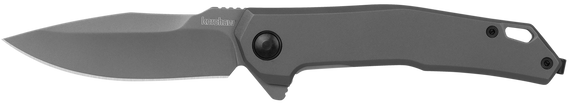 Kershaw 5570 Helitack  3.26" Flipper Drop Point Plain Gray PVD Coated 8Cr13MoV SS Blade, Gray PVD Stainless Steel Handle 162185