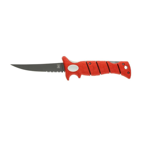 Bubba Blade 5" Lucky Lew Folding Fillet Knife 5" Blade Red PFBB15FK