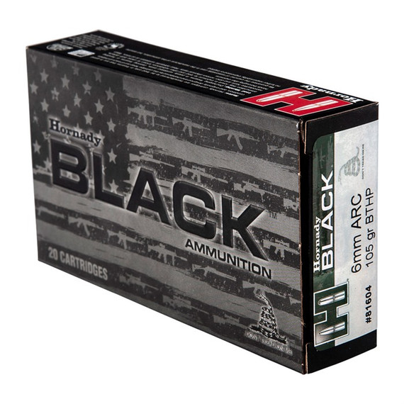 BLACK 6MM ARC 105GR BTHP 20/BOX 105000839