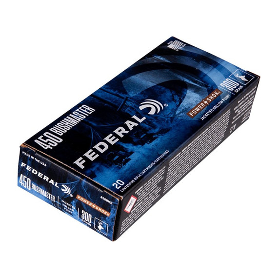 450 BUSHMASTER 300GR POWER SHOK SOFT POINT 20/BOX 105000737