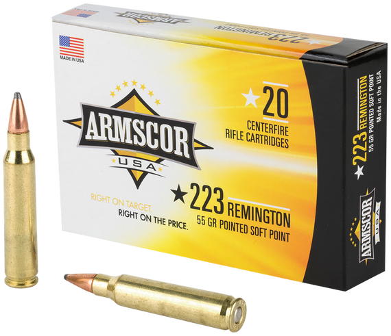 Armscor AC2235N USA  223Rem 55gr Hornady V-Max 20 Per Box/50 Case 35359