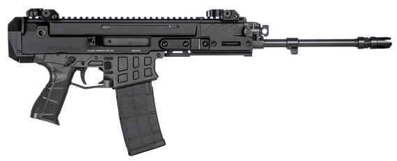 CZ-USA 91452 Bren 2 MS  5.56x45mm NATO Caliber with 14.17" Barrel, 30+1 Capacity, Overall Black Finish, Carbon Fiber Receiver, Ambi Mag Release, Stippled Black Polymer Grip Right Hand 107691