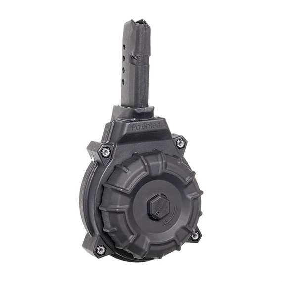 DRUM MAGAZINE 50-RD POLYMER BLACK 9MM 687150595