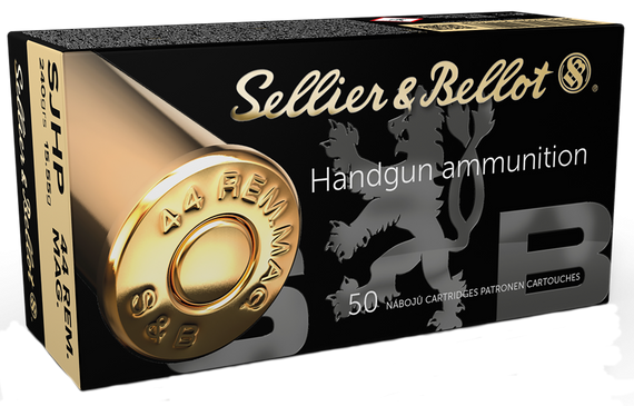 Sellier & Bellot SB44C Handgun  44RemMag 240gr Semi Jacketed Hollow Point 50 Per Box/12 Case 109436