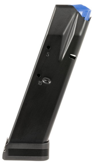 Mec-Gar MGCZ7510M   10rd Extended 9mm Luger Fits CZ Competition 75B/CZ Competition 85B/CZ Competition SP-01/CZ Competition Shadow/CZ Competition Shadow 2 Blued w/Anti-Friction Coating Carbon Steel 152274