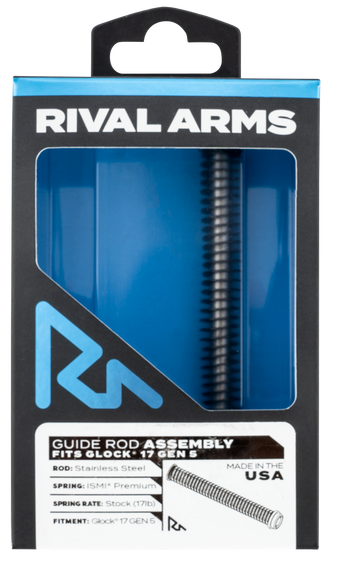 Rival Arms RA50G121S Guide Rod Assembly  Silver Stainless Steel for Glock 17 Gen5 129828