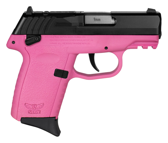 SCCY Industries CPX1CBPKRDRG3 CPX-1 Gen3 RDR 9mm Luger 10+1 3.10" Pink Polymer w/ Picatinny Rail Serrated Black Nitride SS Slide Pink Polymer Grip 144593