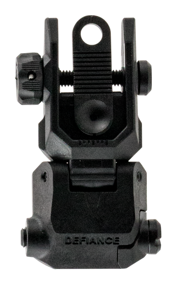 Kriss USA DAPRSBL00 Defiance Rear Flip-Up Black AR-15 Low Profile Polymer 106959
