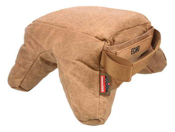 Birchwood Casey BC-BAG-SSEU Steady-Shot Echo Bag Heavyweight Prefilled Tan Wax Canvas Front and Rear Bag 178830