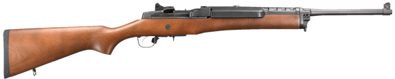 Ruger 5801 Mini-14 Ranch 223 Rem/5.56 NATO 5+1 18.50" Blued Steel Barrel, Blued Drilled & Tapped Alloy Steel Receiver, Hardwood Fixed Stock, Right Hand 14301