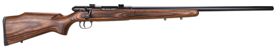 Savage Arms 19738 25 Lightweight Varminter 17 Hornet Caliber with 4+1 Capacity, 24" Barrel, Matte Black Metal Finish & Natural Brown Laminate Stock Right Hand (Full Size) 78096