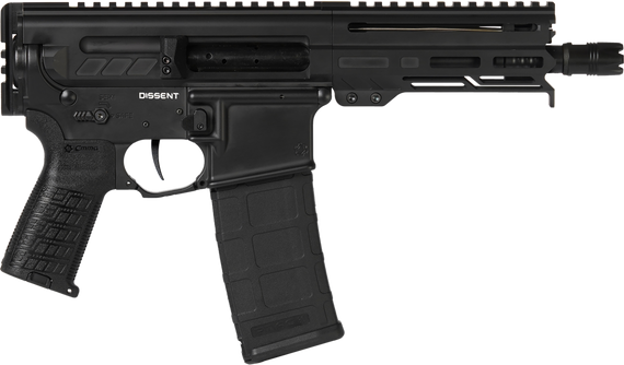 CMMG 30A0E33AB Dissent  300 Blackout 30+1 6.50", Black Cerakote Rec, OEM Grip, Picatinny Buffer Adapter, Zeroed Drop-In Single Stage Trigger 148712