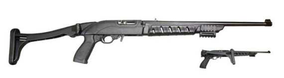 Ruger 10/22 Tactical Folding Stock - Black Polymer ZMPM272