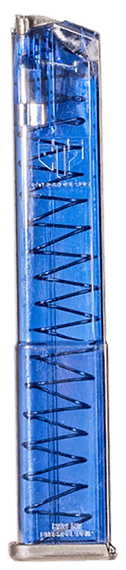 ETS Group GLK18G2BLU Pistol Mags  31rd Extended w/Gen2 Floor Plate 9mm Luger Compatible w/ Glock 17/18/19/19X/26/34/45 Clear Blue Polymer 140294 ETS Group GLK18G2BLU Pistol Mags  31rd Extended w/Gen2 Floor Plate 9mm Luger Compatible w/ Glock 17/18/19/19X/26/34/45 Clear Blue Polymer 140294