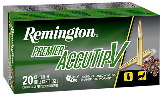 Remington Ammunition 29220 Premier Accutip-V 204Ruger 40gr AccuTip V Boat Tail 20 Per Box/10 Case 12769