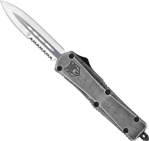 COBRATEC MEDIUM FS3 OTF  STONEWASH 3" D2 DAGGER 1 SIDE SRRTD MSWFS3DAG1SS