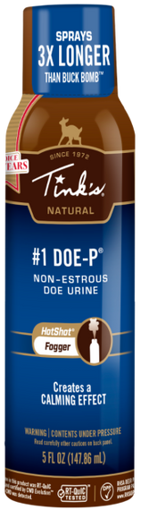 Tinks W5501 #1 Doe-P Non-Estrous Fogger Deer Attractant Doe Urine Scent 5 oz Aerosol 147678