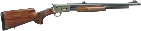 Davide Pedersoli 010S934044 Jackal 44 44 Mag 6+1 19" Silver Cerakote Threaded Barrel & Receiver w/Picatinny Rail, Walnut Fixed Stock 178496