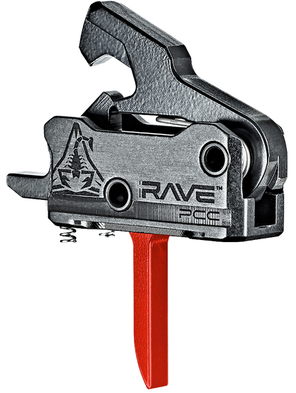 Rise Armament T017FPCCRED Rave Pistol Caliber Carbine Black/Red Single-Stage 180719