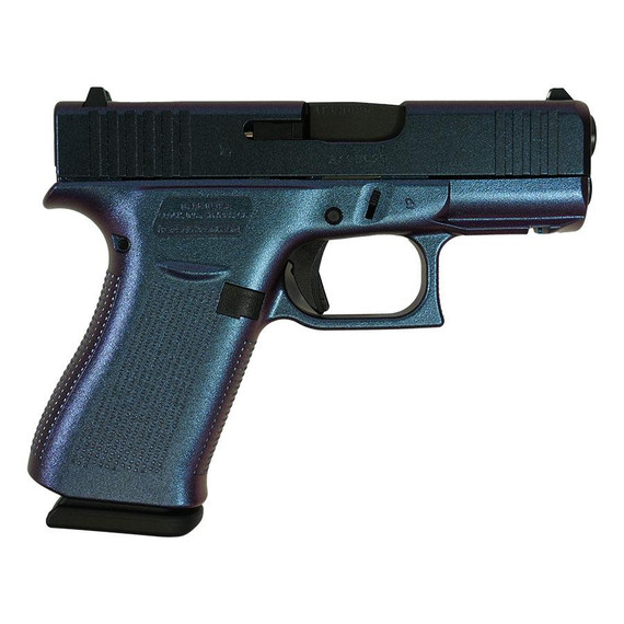 Glock 43X Mongoose Purple Handgun 9mm Luger 10rd Magazines(2) 3.4" Barrel Accessory Rail USA Made GLUX4350201FRMG