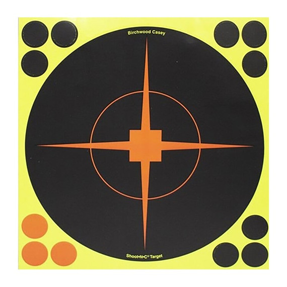 SHOOT-N-C 8'' BULLSEYE TARGET WITH RESEALABLE PACK 12PK 100048023