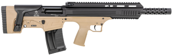 ATI ATIG12BDT Bulldog  12 Gauge Semi-Auto 3" 5+1 18.50" Black Steel Barrel, Black Aluminum Receiver, Picatinny Rail, Tan Fixed Bullpup Stoc & Grip 132095