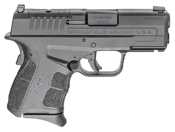 Springfield Armory XDSG93345BOSP XD-S Mod2 OSP 45 ACP 5+1 6+1 3.30" Black Melonite Steel Barrel & Optic Ready/Serrated Slide, Black Polymer Frame w/Picatinny Rail, Black Textured Polymer Grip 140841