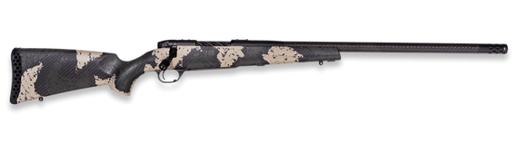 Weatherby MGS01N7MMBR2B Mark V Backcountry Guide 7mm BC BSF Carbon Graphite Black Cerakote/Peak 44 Blacktooth Exposed Carbon Fiber w/ Olive Green/Backpack Sponge Stock 172653