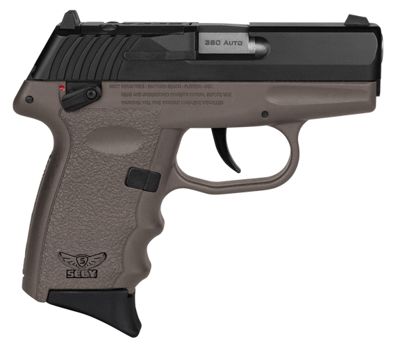 SCCY Industries CPX4CBDERDRG3 CPX-4 RD 380 ACP 10+1 2.96" Flat Dark Earth Polymer/Serrated Black Nitride Stainless Steel Slide/Finger Grooved Flat Dark Earth Polymer Grip 144658