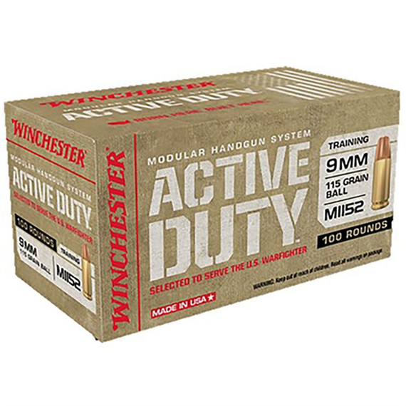 9MM LUGER 115GR FULL METAL JACKET 100/BOX 105000818