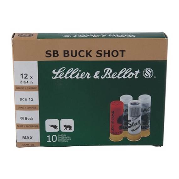 BUCK SHOT 12 GAUGE 2-3/4'' 1-1/4OZ #4 SHOT 10/BOX 105053115