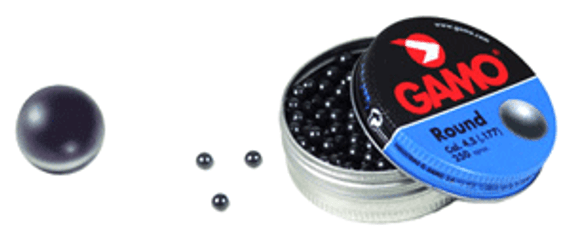 GAMO 177 LEAD ROUNDBALL BB'S8.2 GRAINS 250PK TIN 632032454 GAMO 177 LEAD ROUNDBALL BB'S8.2 GRAINS 250PK TIN 632032454