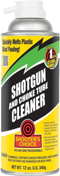 SHOOTERS CHOICE SHOTGUN &</br>CHOKE TUBE CLEANER 12 OZ AERSL SG012SC