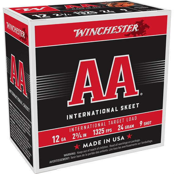 AA INTERNATIONAL 12 GAUGE 2-3/4'' 7/8 OZ #9 SHOT 25/BOX 105202468