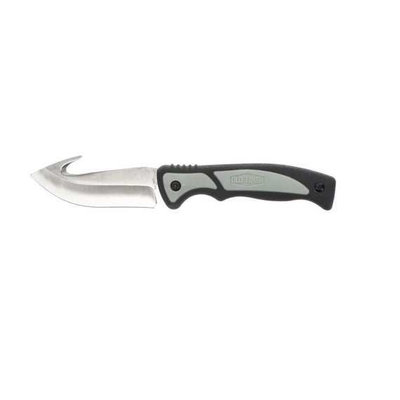 Old Timer Trail Boss Gut Hook Fixed Knife 3 7/10" Blade Black PF1137138