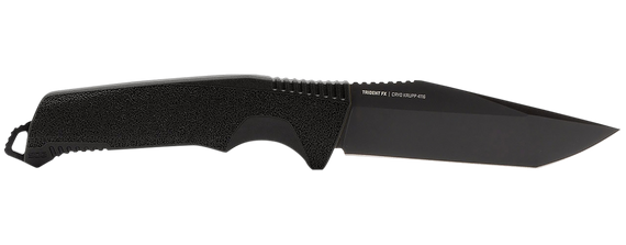 S.O.G SOG17120157 Trident FX 4.20" Fixed Tanto Plain TiNi 4116 SS Blade/Black Textured GRN Handle 155814