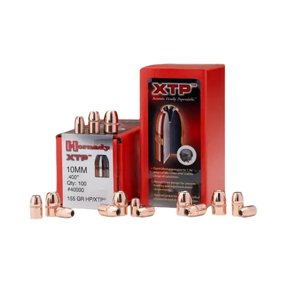 Hornady XTP Handgun Bullets 10mm .400" 155 gr XTPHP 100/ct HO40000