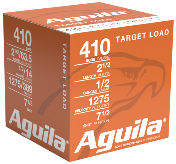 Aguila 1CHB4137 Birdshot High Velocity 410Gauge 2.50" 1/2oz 7.5Shot 25 Per Box/20 Case 102133