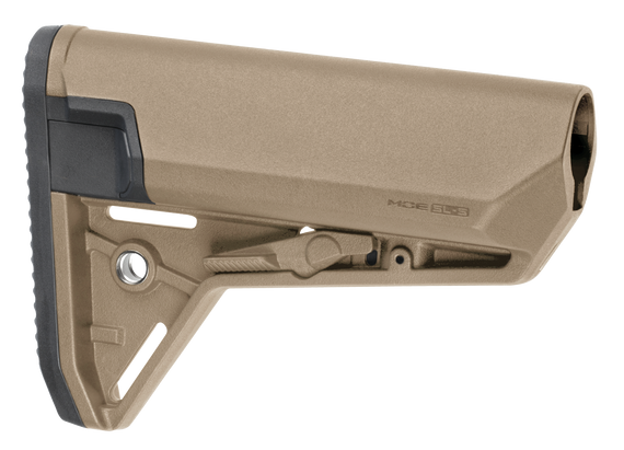 Magpul MAG653-FDE MOE SL-S Carbine Stock Flat Dark Earth Synthetic for AR-15, M16, M4 with Mil-Spec Tube (Tube Not Included) 114303