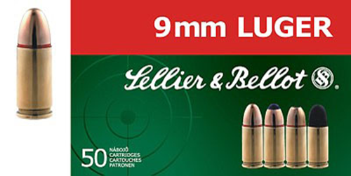 Sellier & Bellot SB9C Handgun  9mmLuger 115gr Jacketed Hollow Point 50 Per Box/20 Case 61880