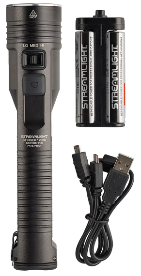 Streamlight 78100 Stinger 2020  Black Anodized 100/850/2000 Lumens White LED (No Charger) 127314