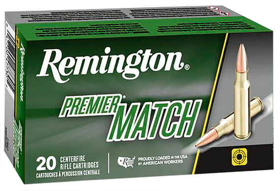 Remington Ammunition 21486 Premier Match 308Win 175gr Sierra MatchKing BTHP 20 Per Box/10 Case 53155