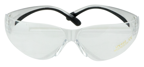 Walker's GWPYWSGCLR Sport Glasses Clearview Youth Clear Lens Polycarbonate Clear Frame 101211