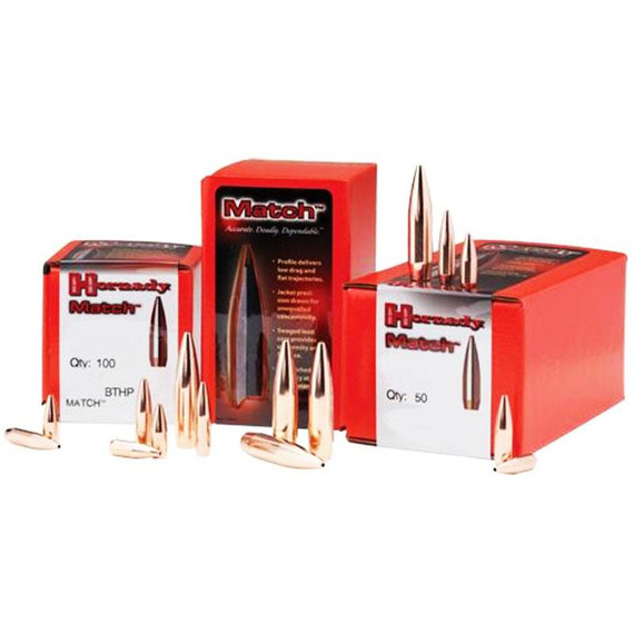 Hornady Match Bullets .22 cal .224" 75 gr BTHP MATCH 100/ct HO2279