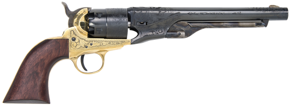 Traditions FR186012 1860 Army Break Open 44 Cal #11 Percussion 8" 6 Shot Brass Engraved Frame Blued Engraved Barrel Blued Cylinder Walnut Grip 13244 Traditions FR186012 1860 Army Break Open 44 Cal #11 Percussion 8" 6 Shot Brass Engraved Frame Blued Engraved Barrel Blued Cylinder Walnut Grip 13244