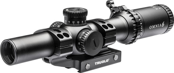 Truglo OMNIA4 Tactical Scope - 1-6x24mm 30mm Illum All Purpose Tactical Reticle (A.P.T.R.) Black Matte XRTG8516TLR