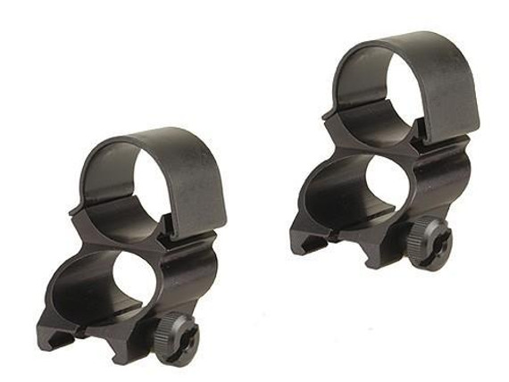 Weaver Detachable See-Thru Scope Rings - 1" Extension -Black WE49510
