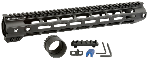 Midwest Industries MICR30815  Combat Handguard AR-308/LR-308 Black Hardcoat Anodized 15" 6061-T6 Aluminum 133749