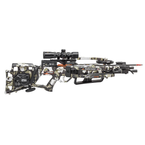 Wicked Ridge Fury 410 De-Cock Crossbow ACUdraw RangeMaster Pro Scope Camo TPWR220604518